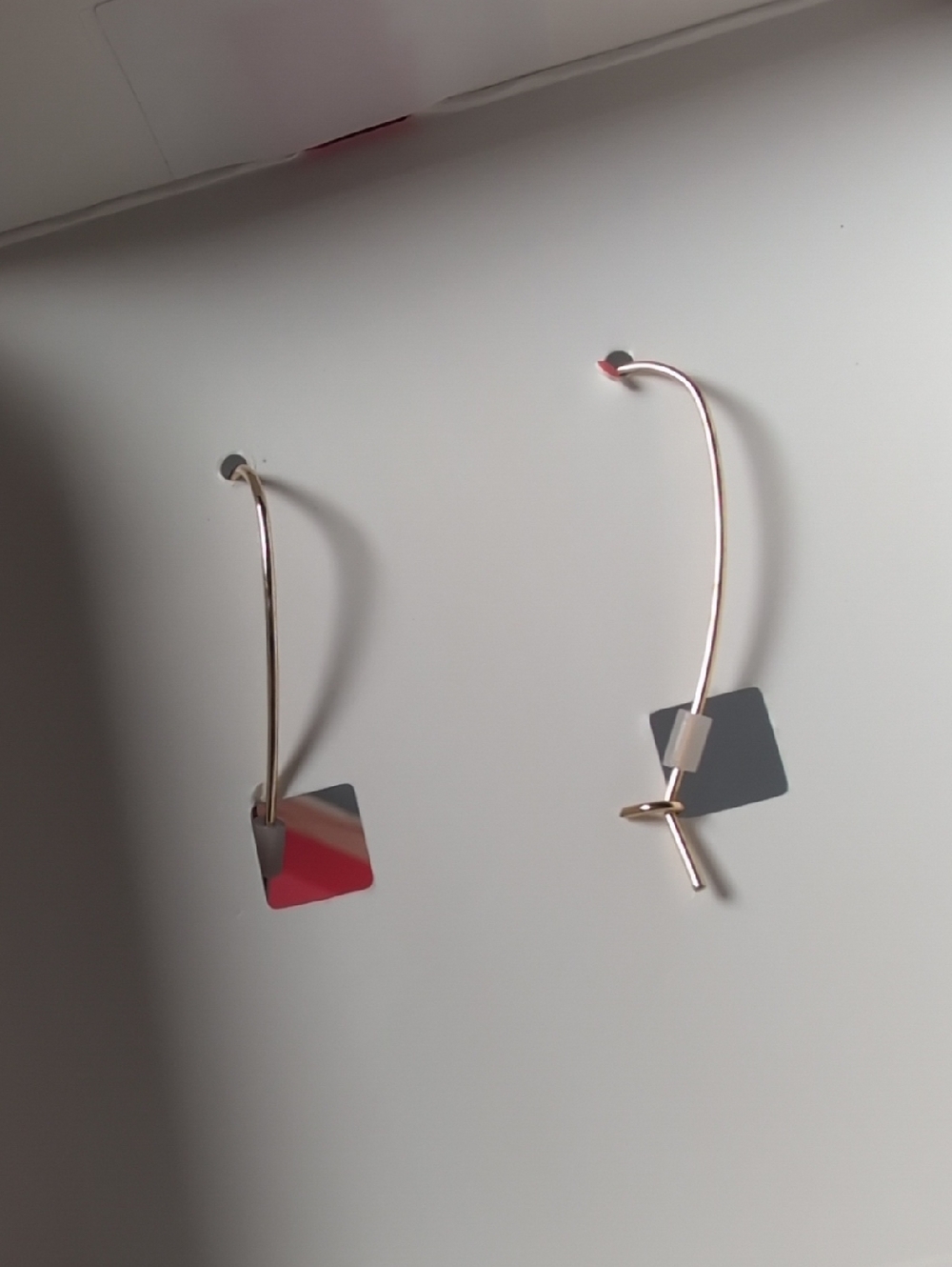 Betsey Johnson Orange Tumbler Cup Dangle Earrings - Picture 4 of 5
